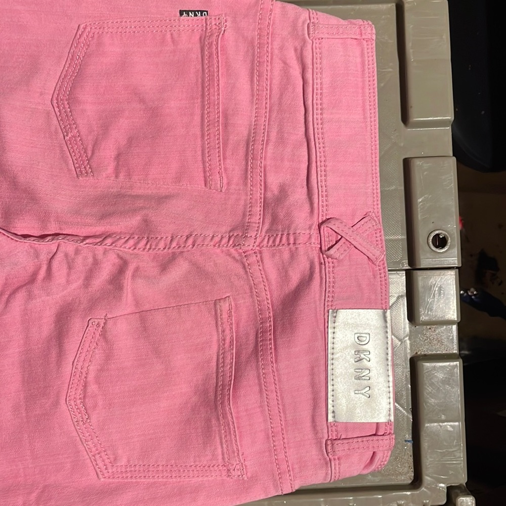 Pink DKNY jeans. Never been worn.